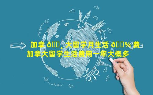 加拿 🕸 大留学月生活 🌾 费 加拿大留学生活费用一年大概多少人民币